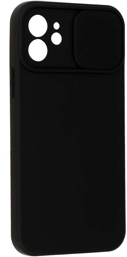 Dėklas Topt Camshield Soft skirtas Apple iPhone 12 juodos spalvos