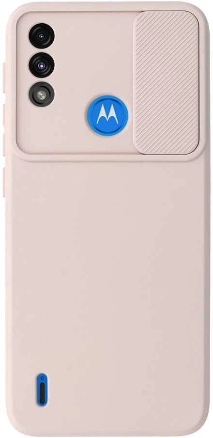 Fusion Accessories Topt Camshield Soft dėklas skirtas Motorola Moto E7 Power/E7i Power rusvai gelsvas