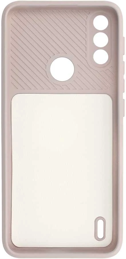 Fusion Accessories Topt Camshield Soft dėklas skirtas Motorola Moto E7 Power/E7i Power rusvai gelsvas