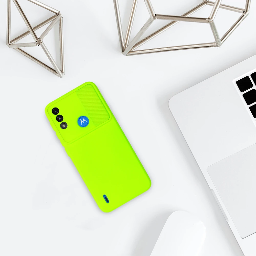 Dėklas Toptel „Camshield Soft“, skirtas „Motorola Moto E7 Power/E7i Power Lime“