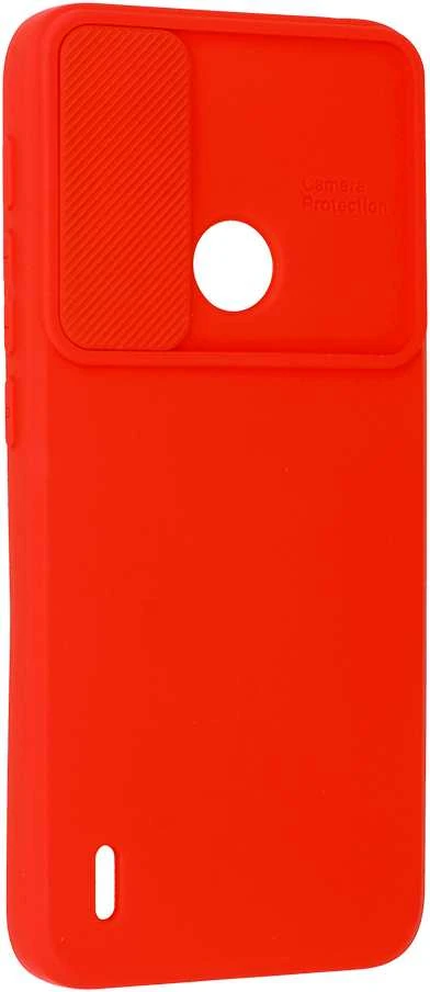 Fusion Accessories Topt Camshield Soft dėklas skirtas Motorola Moto E7 Power/E7i Power Raudona