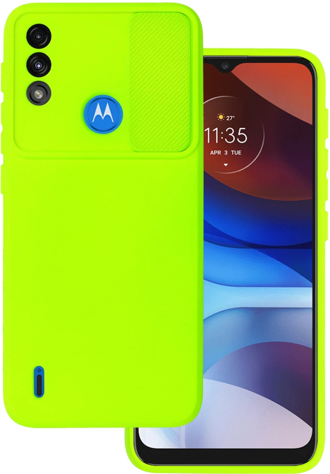 Dėklas Toptel „Camshield Soft“, skirtas „Motorola Moto E7 Power/E7i Power Lime“