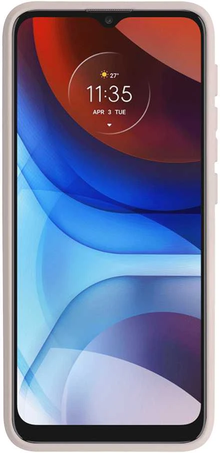 Fusion Accessories Topt Camshield Soft dėklas skirtas Motorola Moto E7 Power/E7i Power rusvai gelsvas
