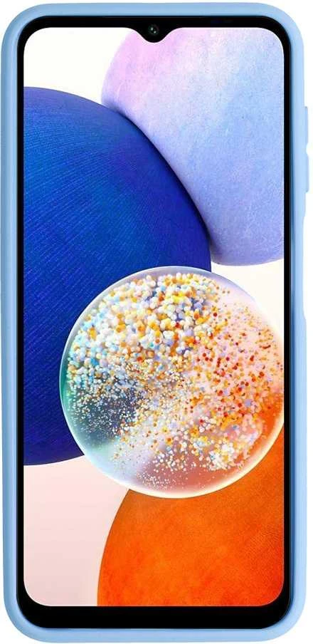 Fusion Accessories Topt Camshield Soft dėklas skirtas Samsung Galaxy A14 4G/5G Light mėlynos spalvos
