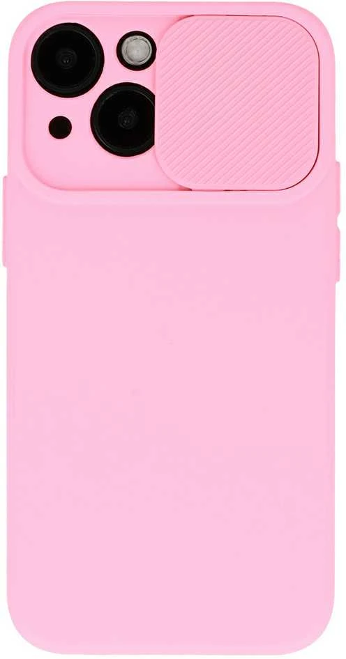 Fusion Accessories Topt Camshield Soft dėklas skirtas Samsung Galaxy A25 5G Light rožinės spalvos