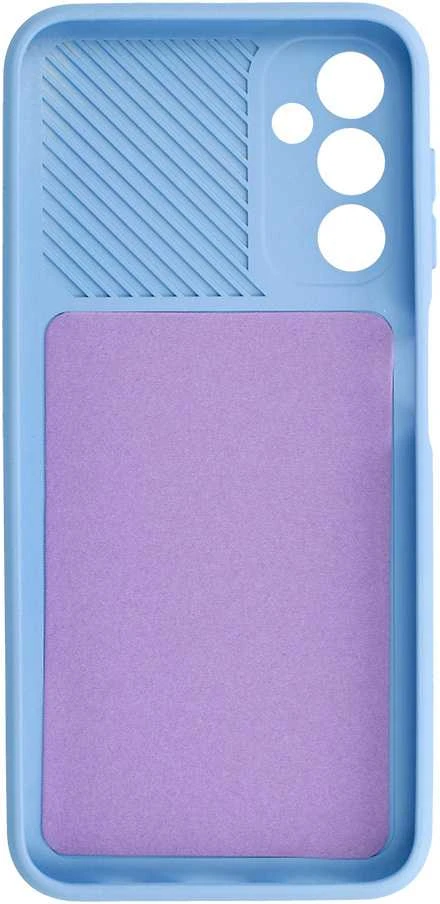 Fusion Accessories Topt Camshield Soft dėklas skirtas Samsung Galaxy A14 4G/5G Light mėlynos spalvos