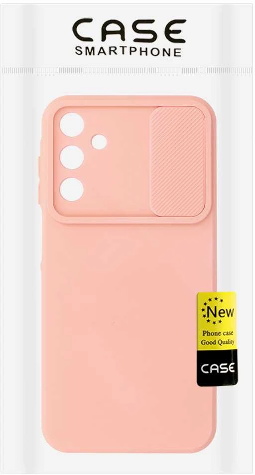 Fusion Accessories Topt Camshield Soft dėklas skirtas Samsung Galaxy A15 4G/5G Salmon