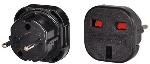 iLike Charger adapter – England-Poland – juodos spalvos