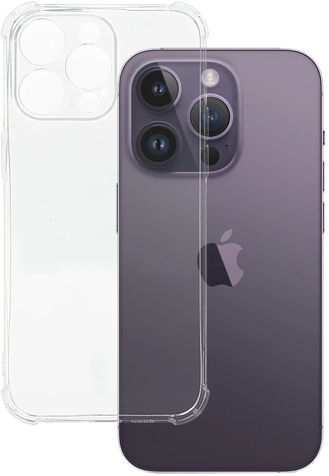 Dėklas Fusion Accessories Clin Anti Shock 1,5 mm, skirta iPhone 15 PRO MAX, skaidrus