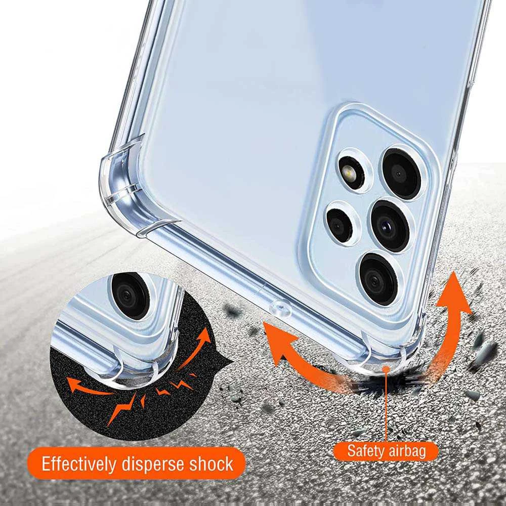 iLike Topt Clin Anti Shock 1,5mm skirtas Samsung Galaxy A13 5G/A04S dėklas telefonui skaidrus
