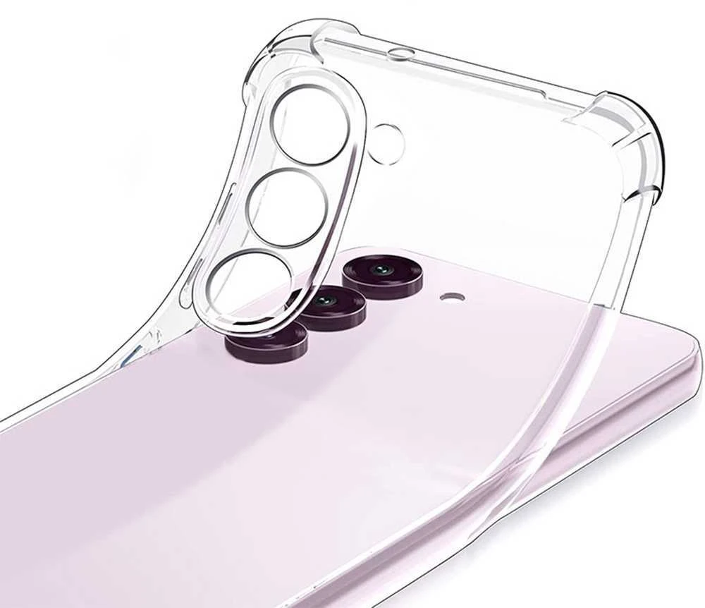 Dėklas Toptel Topt Clin Anti Shock 1,5mm skirtas Samsung Galaxy S24 skaidrus