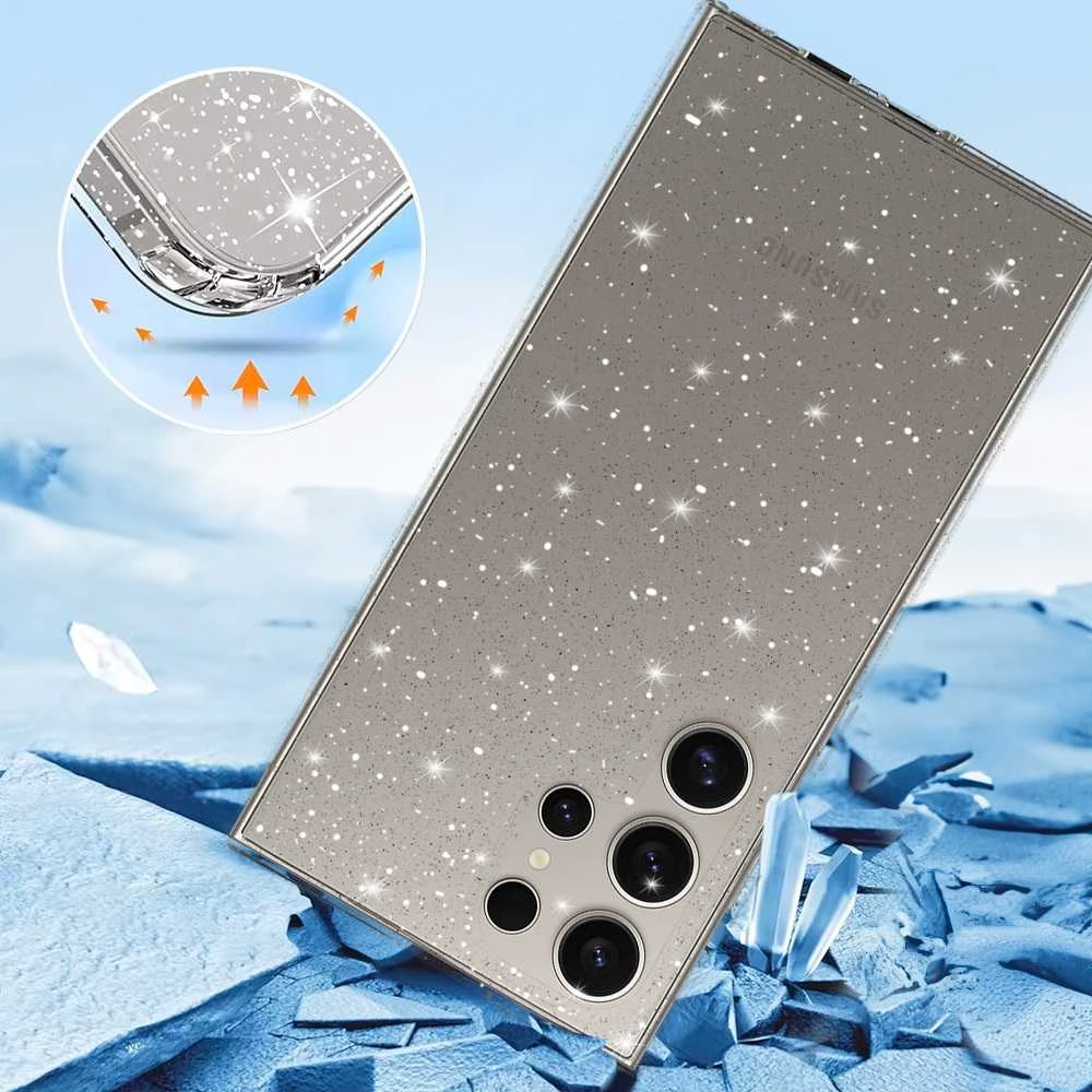 Toptel Topt Crystal Glitter dėklas skirtas Apple iPhone 11 Pro sidabro spalvos
