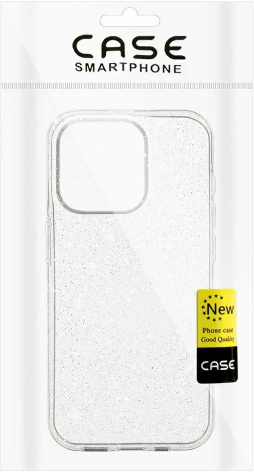 Topt Crystal Glitter dėklas skirtas Apple iPhone 14 Pro sidabro spalvos