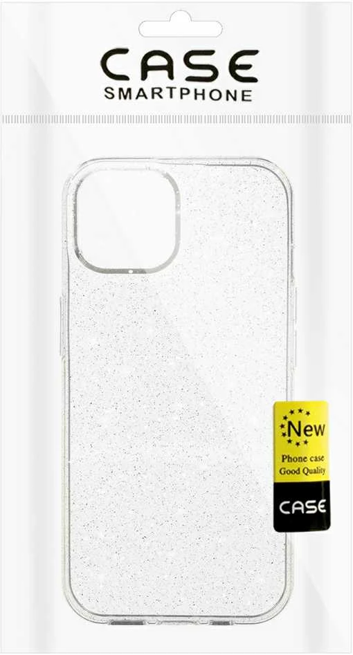 Topt Crystal Glitter Dėklas skirtas Apple iPhone 14 sidabro spalvos