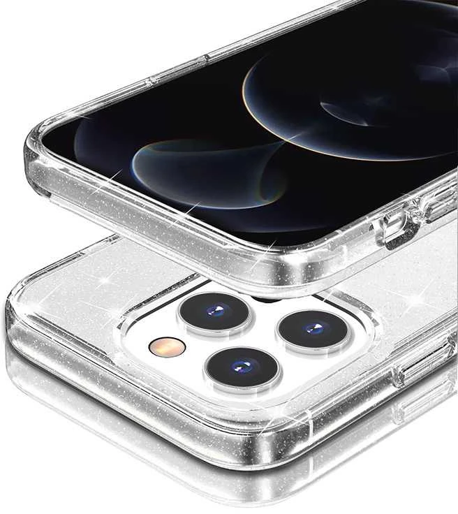 Toptel Topt Crystal Glitter dėklas skirtas Samsung Galaxy A35 5G sidabro spalvos