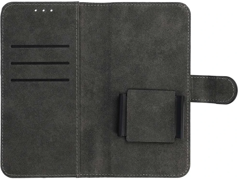 Fusion Accessories Topt Dėklas BOOK COMMON Universali (Dydis S) skirtas Apple iPhone 12/13/Samsung S6/A5 2016/Xcover 4/S22/Huawei P8 2017 rudos spalvos
