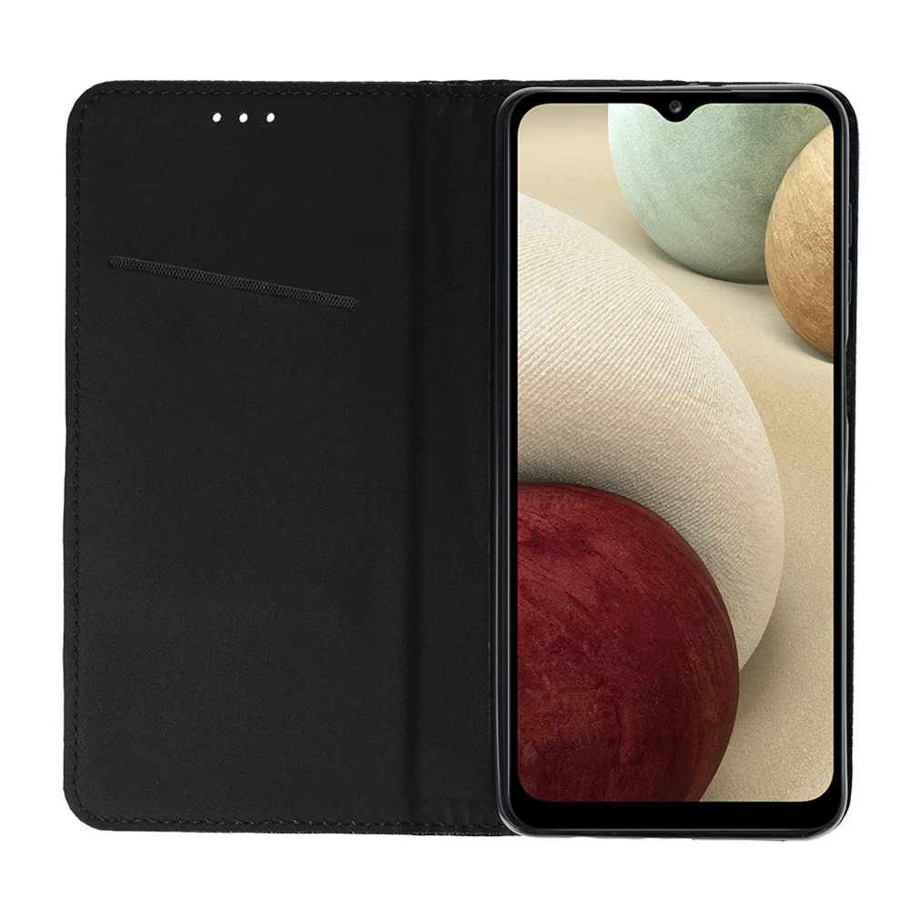 Fusion Accessories Smart Book MAGNET Dėklas skirtas Samsung Galaxy A12 juodos spalvos