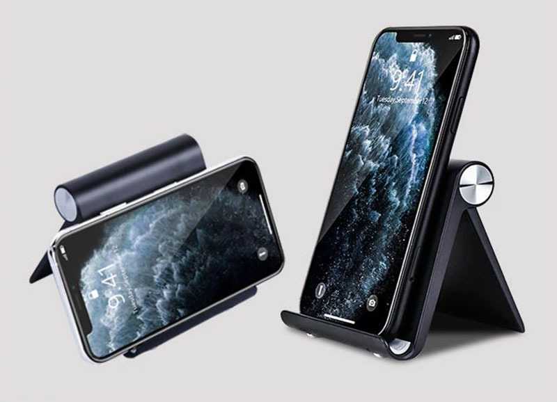 Topt Desktop laikiklis, stand telefonui, tablet Type 2 juodos spalvos