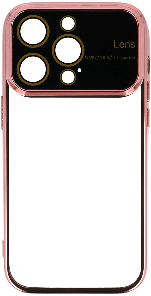 Fusion Accessories Electro Lens Dėklas skirtas Apple iPhone 13 Pro Rose auksinis