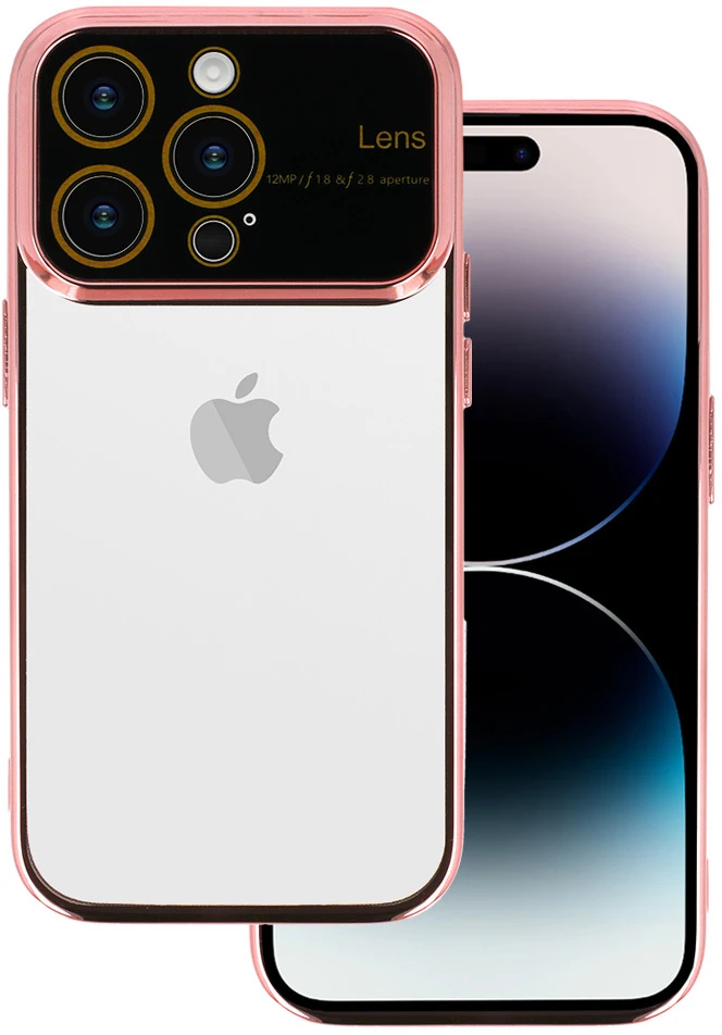 Fusion Accessories Electro Lens Dėklas skirtas Apple iPhone 13 Pro Rose auksinis