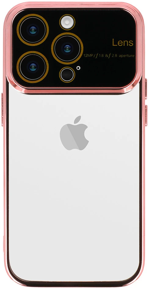 Fusion Accessories Electro Lens Dėklas skirtas Apple iPhone 13 Pro Rose auksinis