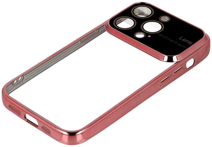 Fusion Accessories Electro Lens Dėklas skirtas Apple iPhone 13 Pro Rose auksinis