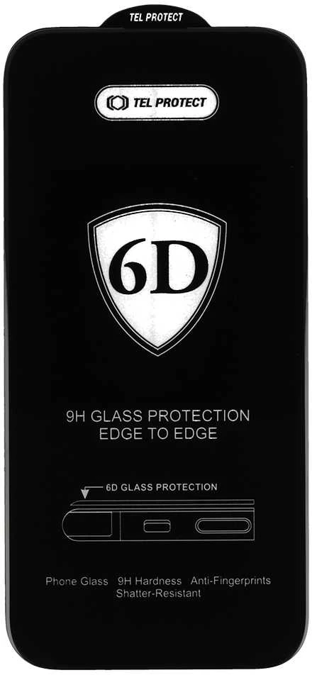 Tel Protect Topt Full Glue 6D Apsauginis stiklas skirtas Apple iPhone XR Juodas
