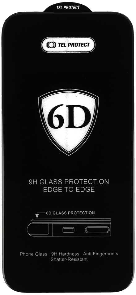 Tel Protect Topt Full Glue 6D Apsauginis stiklas skirtas Apple iPhone 7/8 Juodas - pakuotė 10 vnt