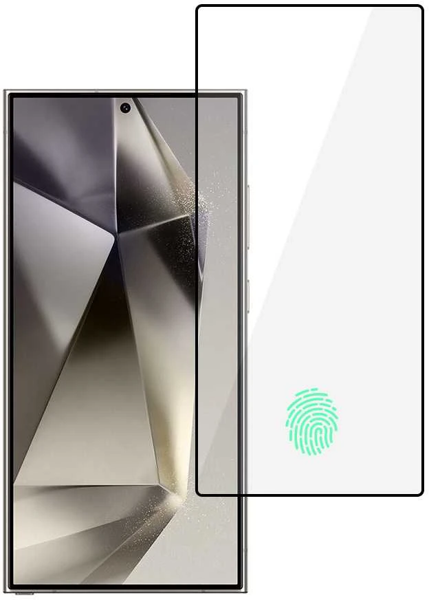 Tel Protect Topt Full Glue 6D Apsauginis stiklas skirtas Samsung Galaxy S24 ULTRA Juodas