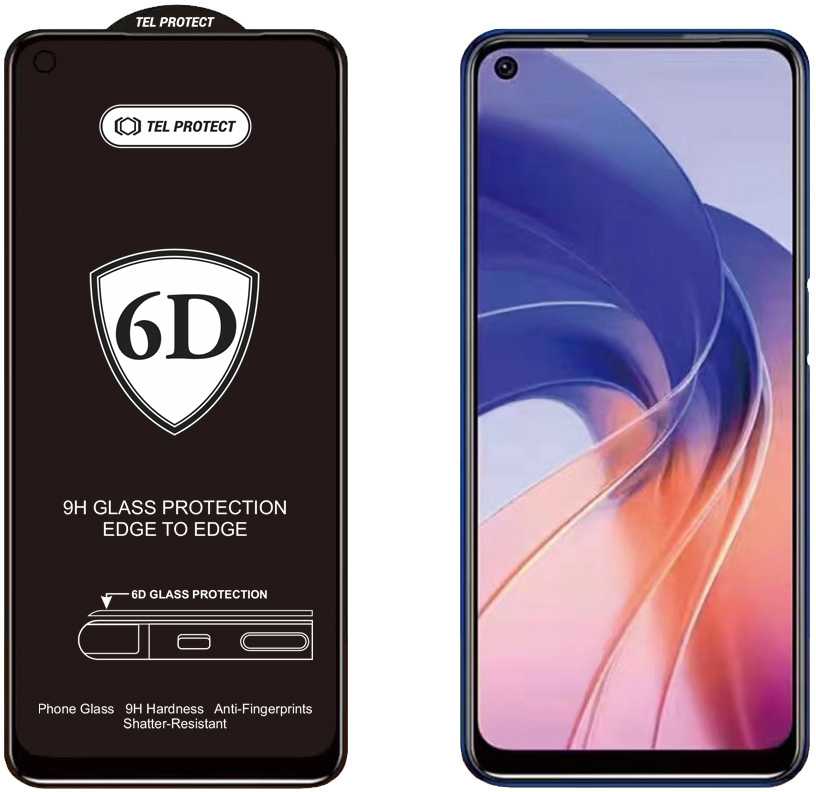 Tel Protect Topt Full Glue 6D Apsauginis stiklas skirtas Apple iPhone 12 Mini Juodas – pakuotė 10 vnt