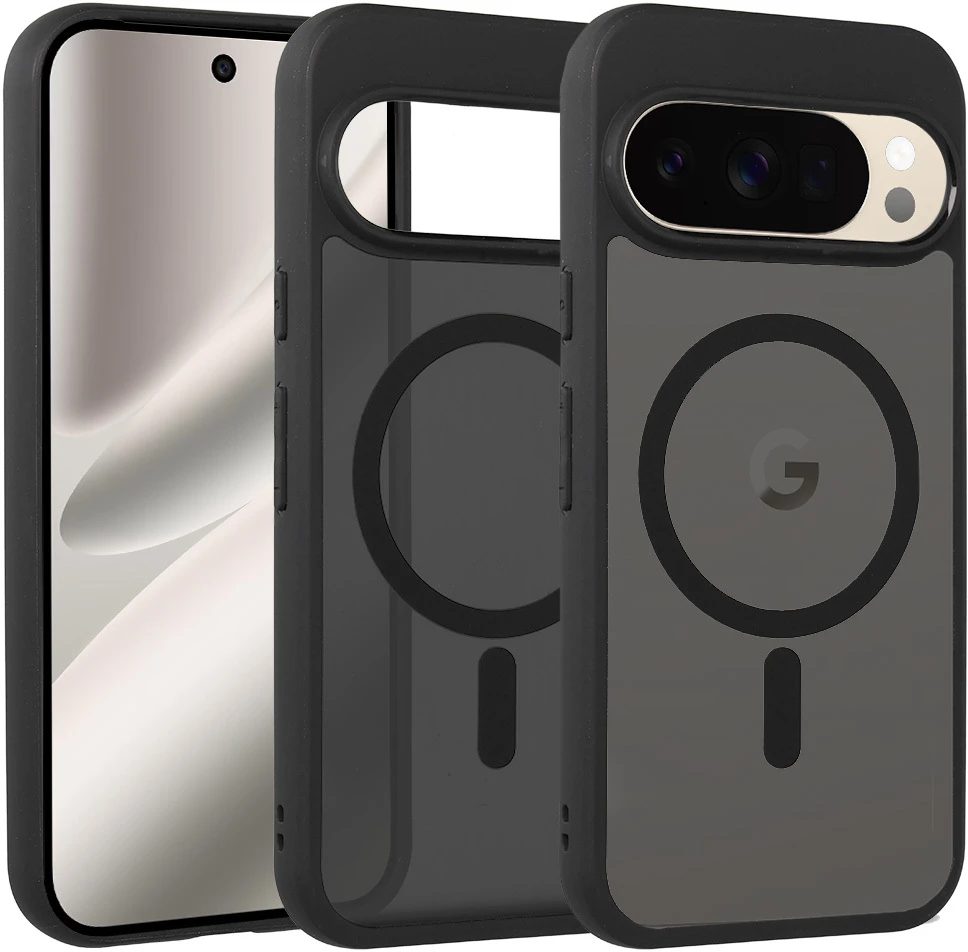 Dėklas Toptel Full Matte Mag Cover skirtas Google Pixel 10/10 Pro juodos spalvos