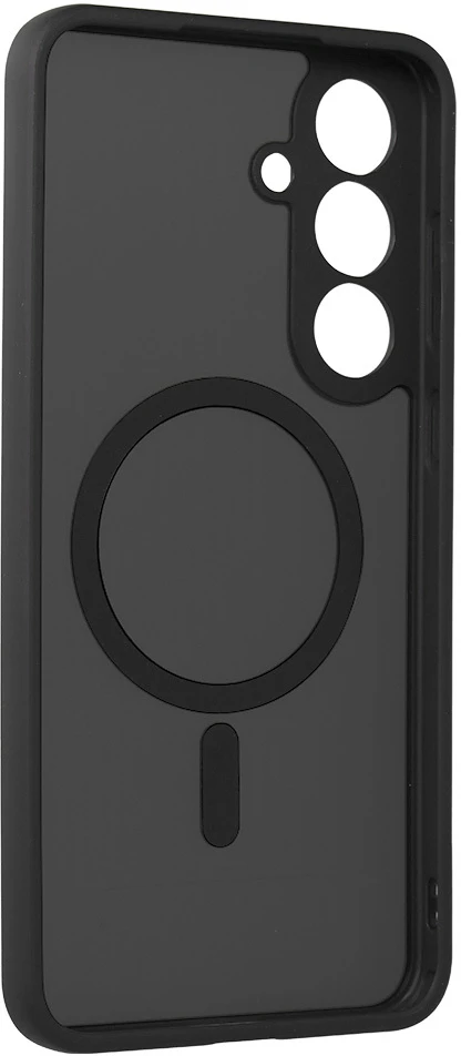 Dėklas Fusion Accessories Full Matte Mag Cover skirtas Samsung Galaxy S25 FE juodos spalvos