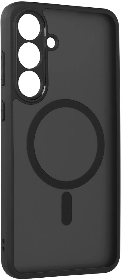 Dėklas Fusion Accessories Full Matte Mag Cover skirtas Samsung Galaxy S25 FE juodos spalvos