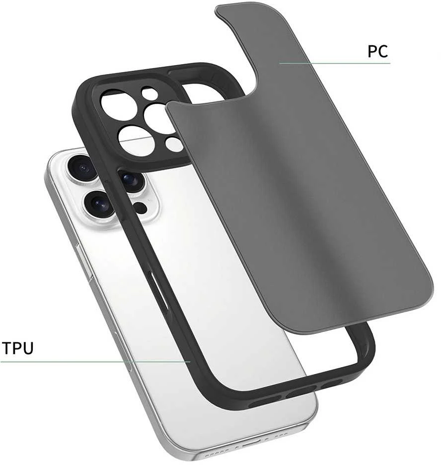 Toptel Topt Full Matte Mag Dėklas skirtas Xiaomi Redmi Note 14 5G juodos spalvos