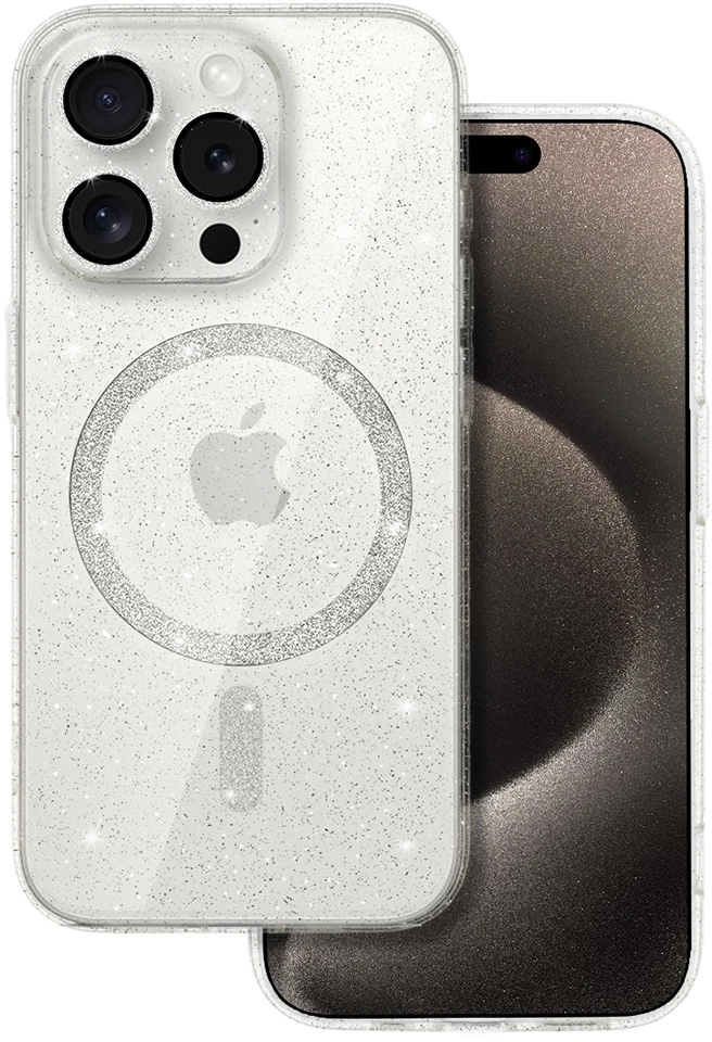 Oem Apple Glitter Magsafe Dėklas skirtas iPhone 14 transparent