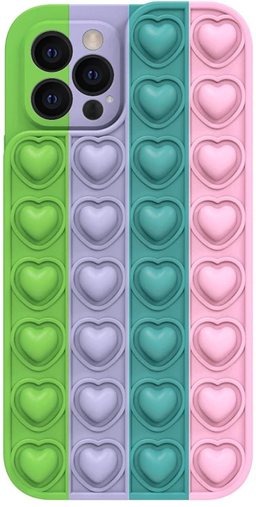 Dėklas Tel Protect Heart Pop It Case skirtas iPhone 7/8/SE 2020/SE 2022 raštas 5