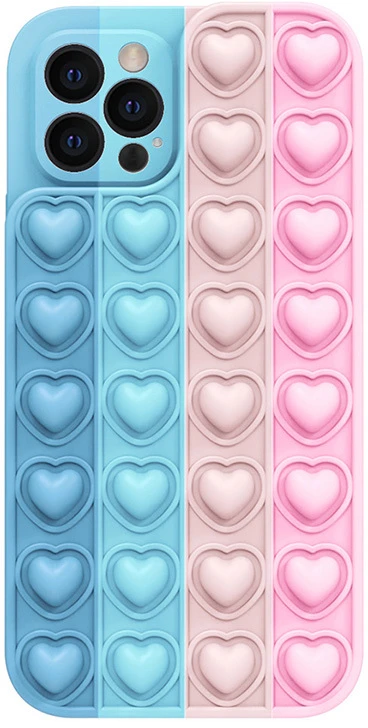 Dėklas Fusion Accessories Tel Protect Heart Pop It Case skirtas Apple iPhone 13 Pro Max raštas 1