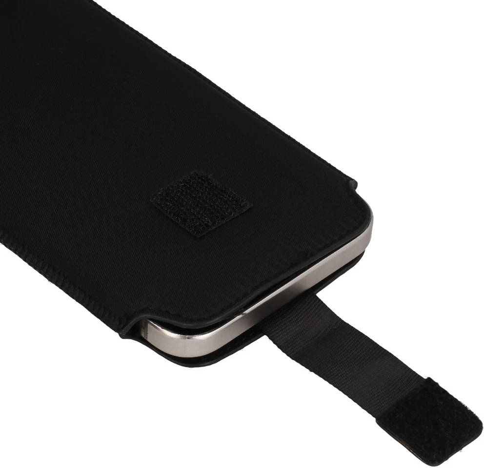Fusion Accessories HIT Pouch Dėklas (Dydis XXL), skirtas Samsung S25 Ultra/S24 Ultra/M35/M23/A16 5G/Xiaomi Redmi 14C dizainas 1 juodas