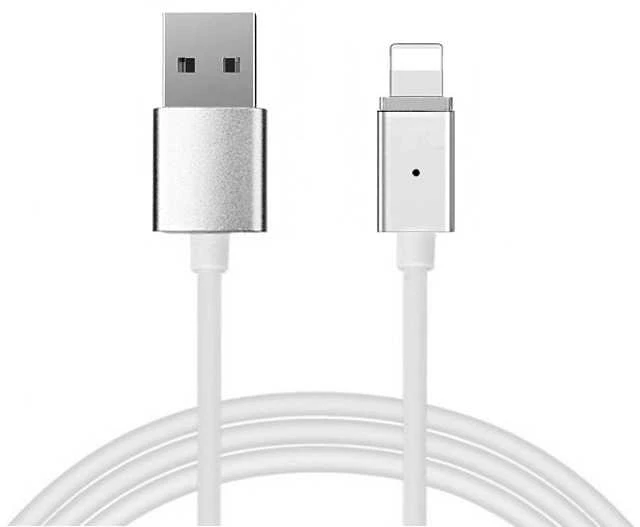 Toptel Magnetinis 1 tipo USB jungties kabelis su „Lightning“ jungtimi ir nuimamu kištuku, skirtas iPhone 5/6//7/8/X, 1 metro ilgio, lizdinėje plokštelėje