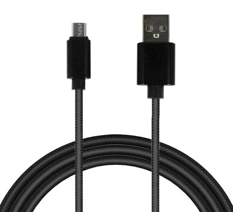 Toptel Topt Kabelis TYPE 1 – USB į Micro USB – metal plugs QC 3.0 1 metras juodos spalvos