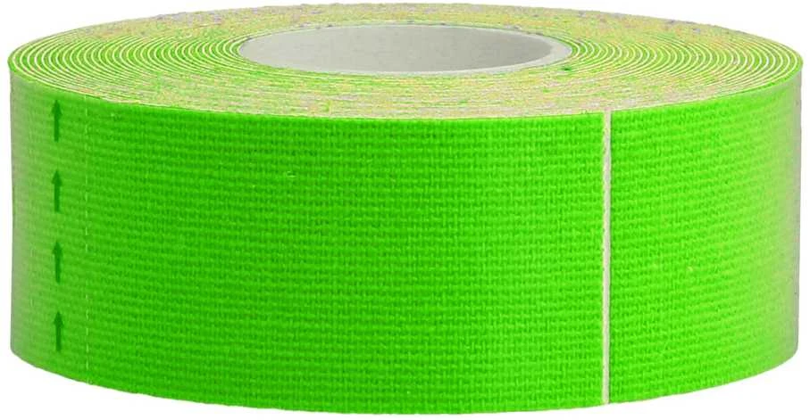 Fusion Accessories Topt Kineziologinis pleistras, 2,5 cm x 5 m žalios spalvos