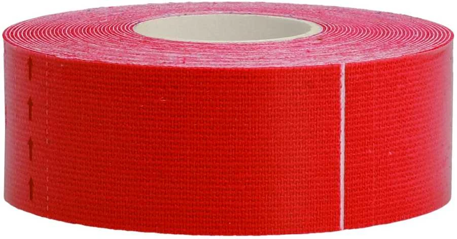 Fusion Accessories Topt Kineziologinis pleistras, 2,5 cm x 5 m raudonos spalvos