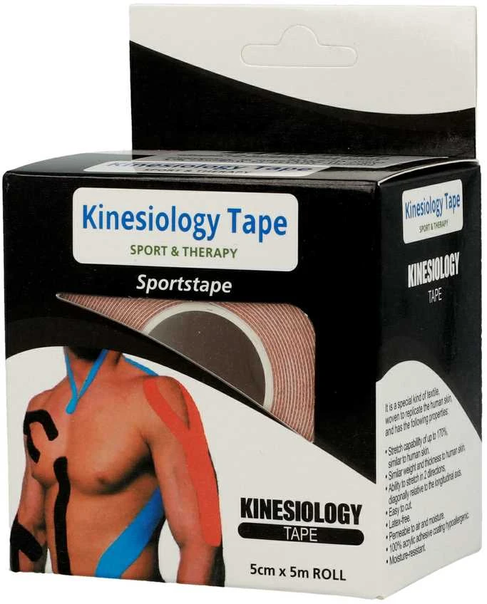 Fusion Accessories Topt Kineziologinis pleistras, 5 cm x 5 m gelsva