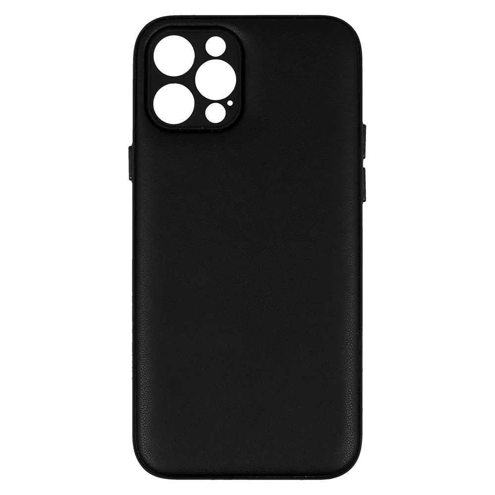 Topt Leather 3D dėklas skirtas Apple iPhone 12 Pro design 1 juodos spalvos