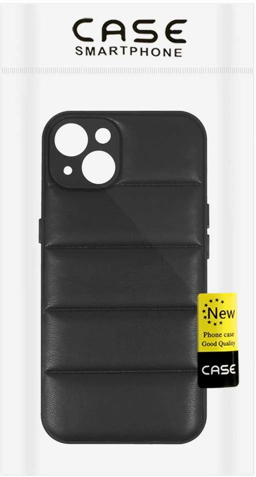 Topt Leather 3D dėklas skirtas Apple iPhone 13 design 2 juodos spalvos