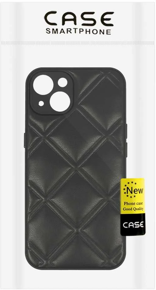 Topt Leather 3D dėklas skirtas Apple iPhone 13 design 3 juodos spalvos
