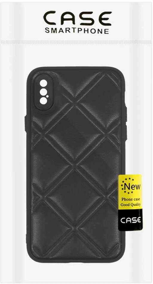 Topt Leather 3D dėklas skirtas Apple iPhone X/XS design 3 juodos spalvos