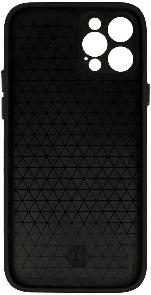 Topt Leather 3D dėklas skirtas Apple iPhone 12 Pro design 1 juodos spalvos