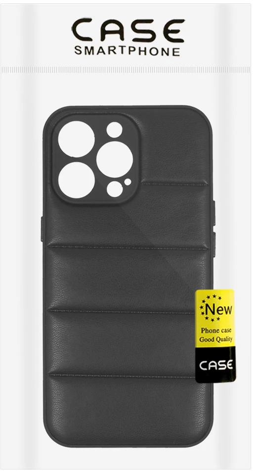 Dėklas Tel Protect Leather 3D Case skirtas Apple iPhone 14 Pro raštas 2 juodos spalvos
