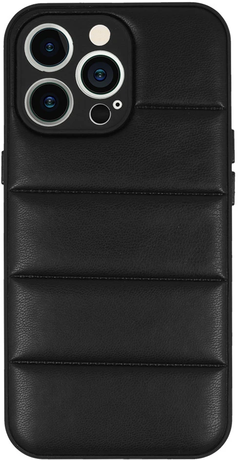 Dėklas Tel Protect Leather 3D Case skirtas Apple iPhone 14 Pro raštas 2 juodos spalvos